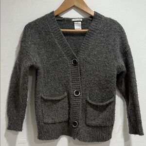 Zara Charcoal Gray girls Cardigan